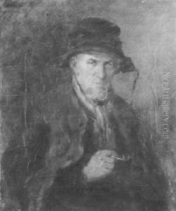 Mannliches Bildnis by Anton Burger