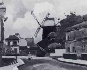 Moulin De La Galette A Montmartre by Anton Burger