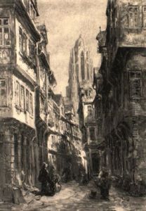 Partie In Der Frankfurter Altstadt Partie In Der Frankfurter Altstadt