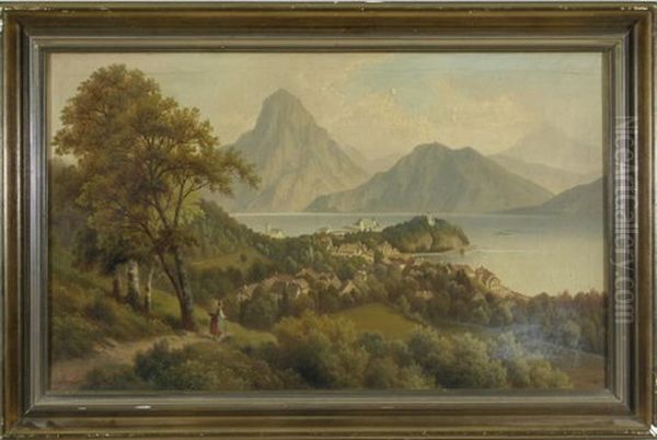 Blick Auf Traunkirchen Am See Mit Traunstein Im Hintergrund - view 1