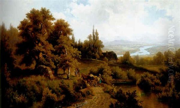 Alpenlandische Fluslandschaft - view 1