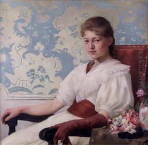 Sitzendes Madchen by Fritz Burger