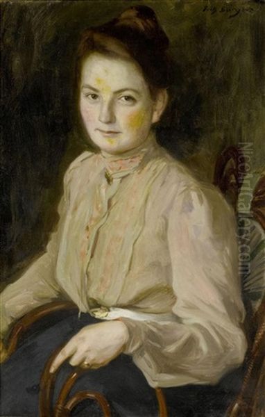 Portrait Einer Sitzenden Dame - view 1