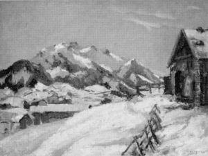 Winterliche Gebirgslandschaft