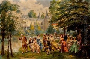 "reunion En El Jardin". by Alonso Perez