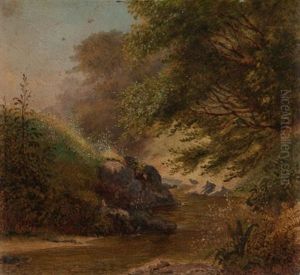 Views Of The Countryside (two Works) by George Henry Burgess