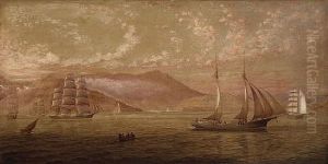 Boats On San Francisco Bay by George Henry Burgess