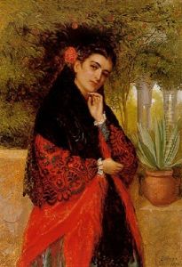The Spanish Beauty. Reverie by John Bagnold Burgess