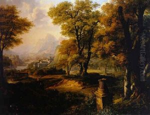 Paysage Classique Avec Des Fabriques