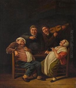 Frohliches Gelage by Hendrik Adam van der Burgh