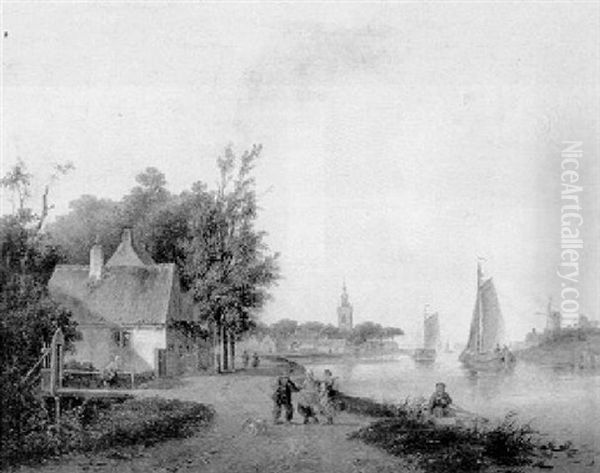 Zomerse Dag Langs Een Vaart - view 1