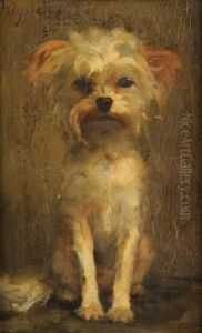 Portrait De La Chienne Friquette by Berthe Burgkan