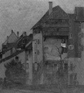 Ansicht Eines Spatmittelalterlichen Stadtchens by Max Burgmeier