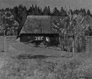 Aargauer Bauernhaus Am Waldrand by Max Burgmeier