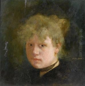 Portrait Einer Jungen Frau by Max-Alfred Buri