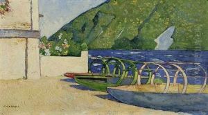 Near Gandria (lake Of Lugano, Switzerland) by Max-Alfred Buri