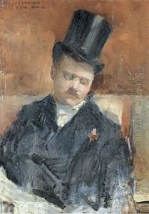 Bildnisstudie Des Malers Franz Multerer by Max-Alfred Buri