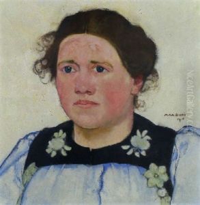 Madchenkopf Mit Rotem Haar by Max-Alfred Buri