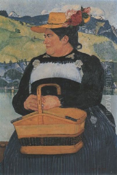 Brienzer Bauerin Mit Korb - view 1