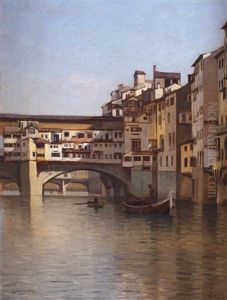 Rialto Bridge, Venice by Augustus Nicolas Burke