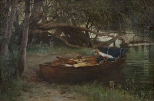 A Study On The Thames by Augustus Nicolas Burke