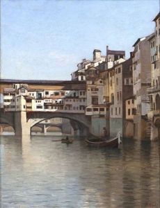 Ponte De Vecchio, Florence by Augustus Nicolas Burke