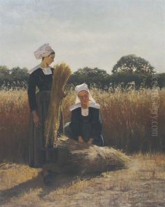 Breton Reapers by Augustus Nicolas Burke