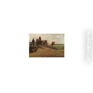Crossing The Bridge by Augustus Nicolas Burke
