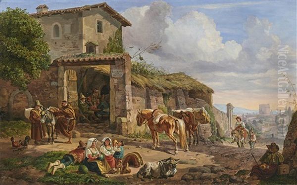 Osteria Bei Rom Vor Der Porta S. Sebastiano - view 1