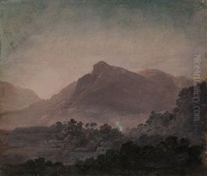 Italienische Berglandschaft by Heinrich Buerkel