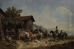 Raubertransport Vor Einer Osteria (um 1855/56)