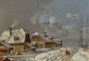 Winterliches Dorf