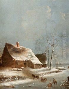 Schlittenfahrt by Heinrich Buerkel