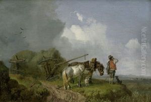 Der Umgesturzte Heuwagen by Heinrich Buerkel
