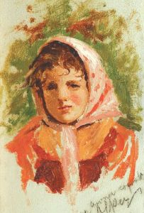 Portret De Fetita by Jean Alpar