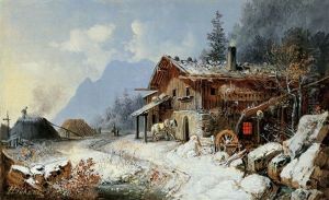 Schmiede Mit Mmilern Im Winter
