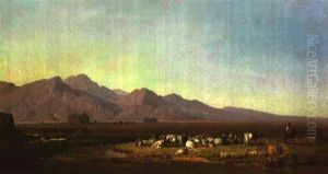 Eine Landschaft Bei Paestum by Heinrich Buerkel