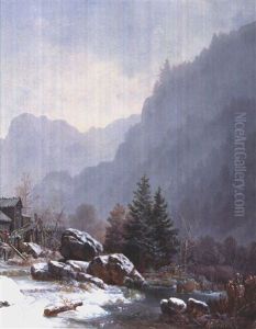 Die Schmiede Bei Garmisch by Heinrich Buerkel