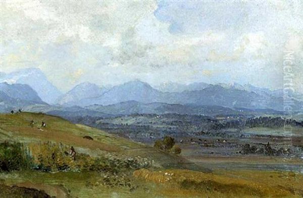 Oberbayerische Voralpenlandschaft - view 1
