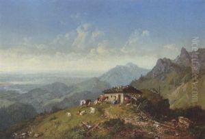 Auf Der Alm by Heinrich Buerkel