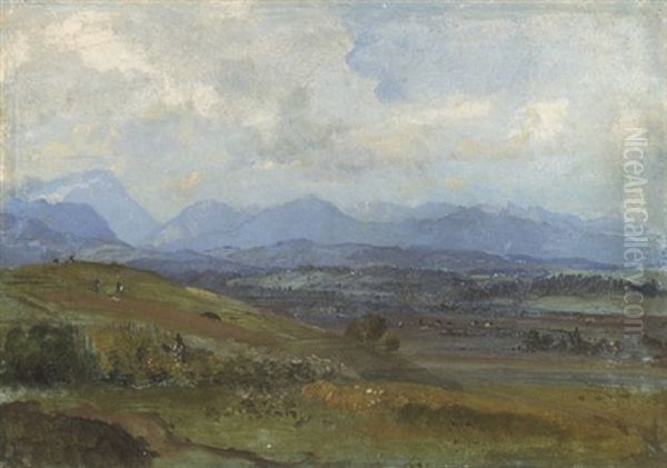 Oberbayerische Voralpenlandschaft - view 1