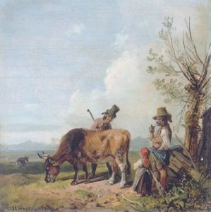 Viehhandel by Heinrich Buerkel