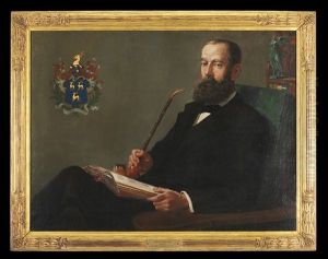 Portrait Of Arnold Green, Esquire, In His Study