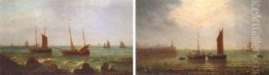 Bateaux Pres D'une Cote Rocheuse by Natalie Curtis Burlin