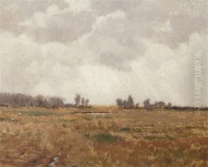 Field At Dawn by Charles Albert Burlingame