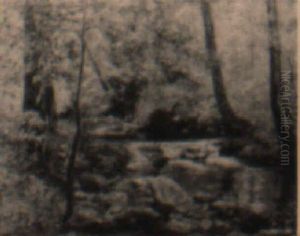 New York Woodland Landscape by Charles Albert Burlingame