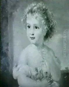 Portrait Of A Young Child by Clement Burlison
