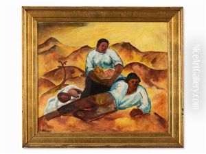 Peasant Family by Fritz Burmann