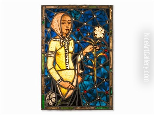 Girl With Lilies - view 1