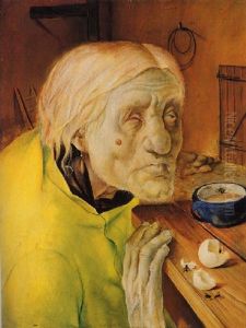 Frau Biene Aus Worpswede, 87 Jahre Alt by Fritz Burmann